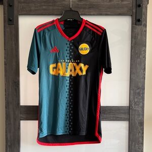Adidas LA Galaxy Black and Red Soccer Jersey